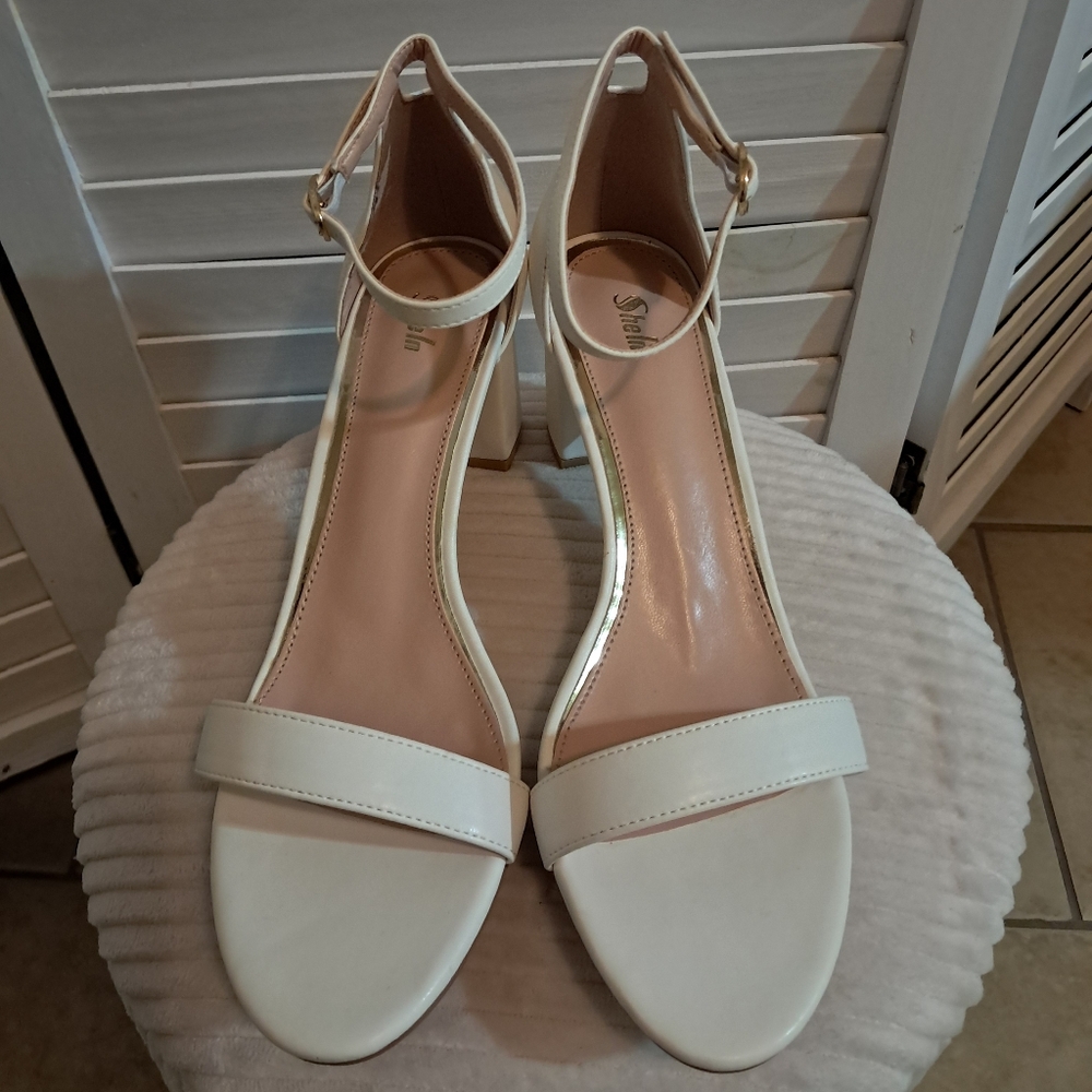 SHEIN White Heeled Sandals